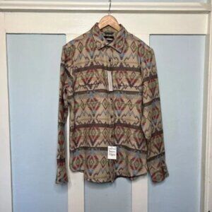 NWT Treasure & Bond Pacific Northwest Print Flannel